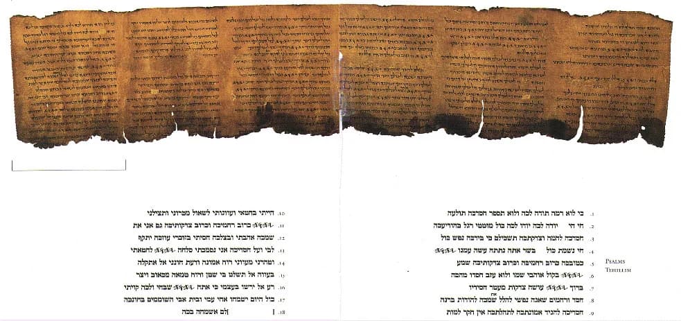 Psalms Scroll from the Dead Sea Scrolls
