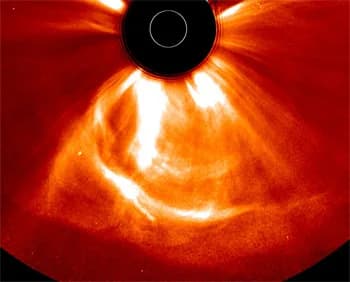 July 2012 solar storm